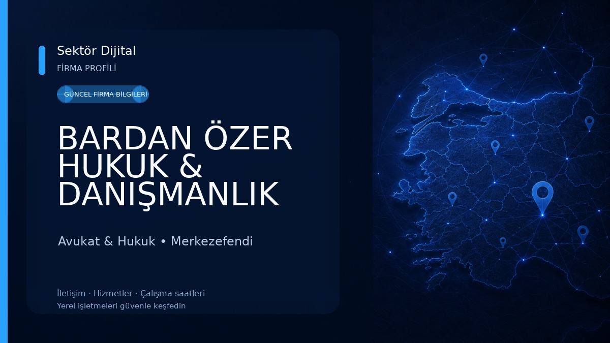 BARDAN ÖZER HUKUK & DANIŞMANLIK -Denizli Avukat - Denizli Hukuk Bürosu Avukat & Hukuk