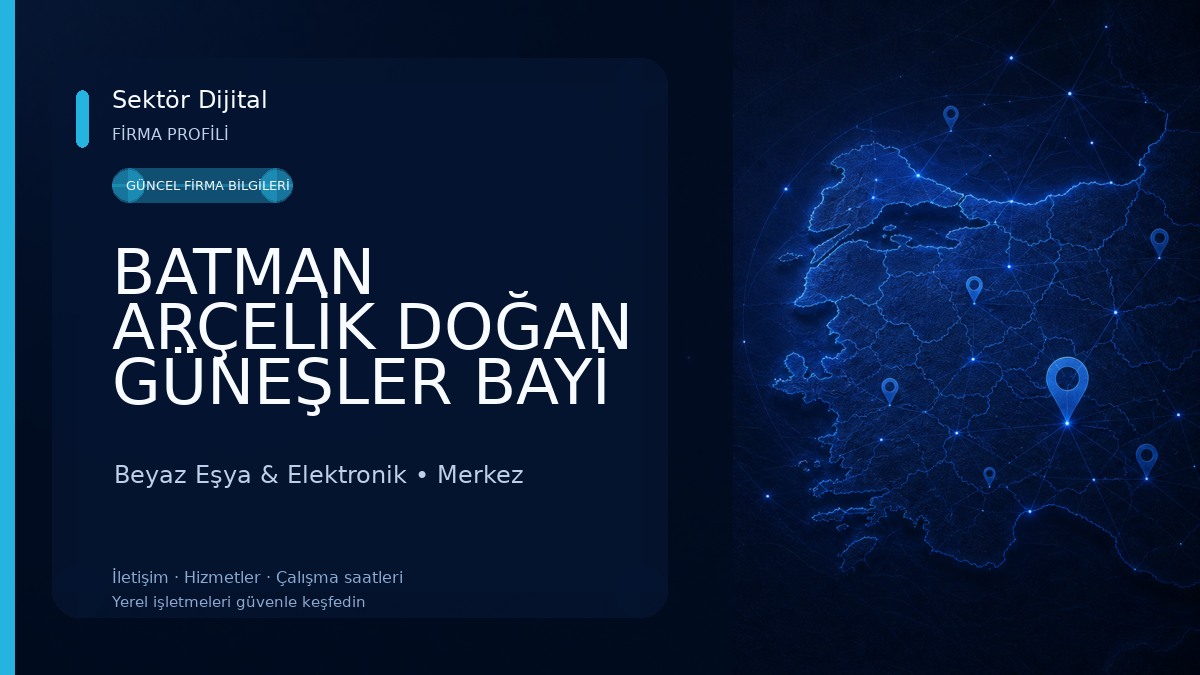 BATMAN ARÇELİK DOĞAN GÜNEŞLER BAYİ VE MANOLYA MASA BAYİ Beyaz Eşya & Elektronik