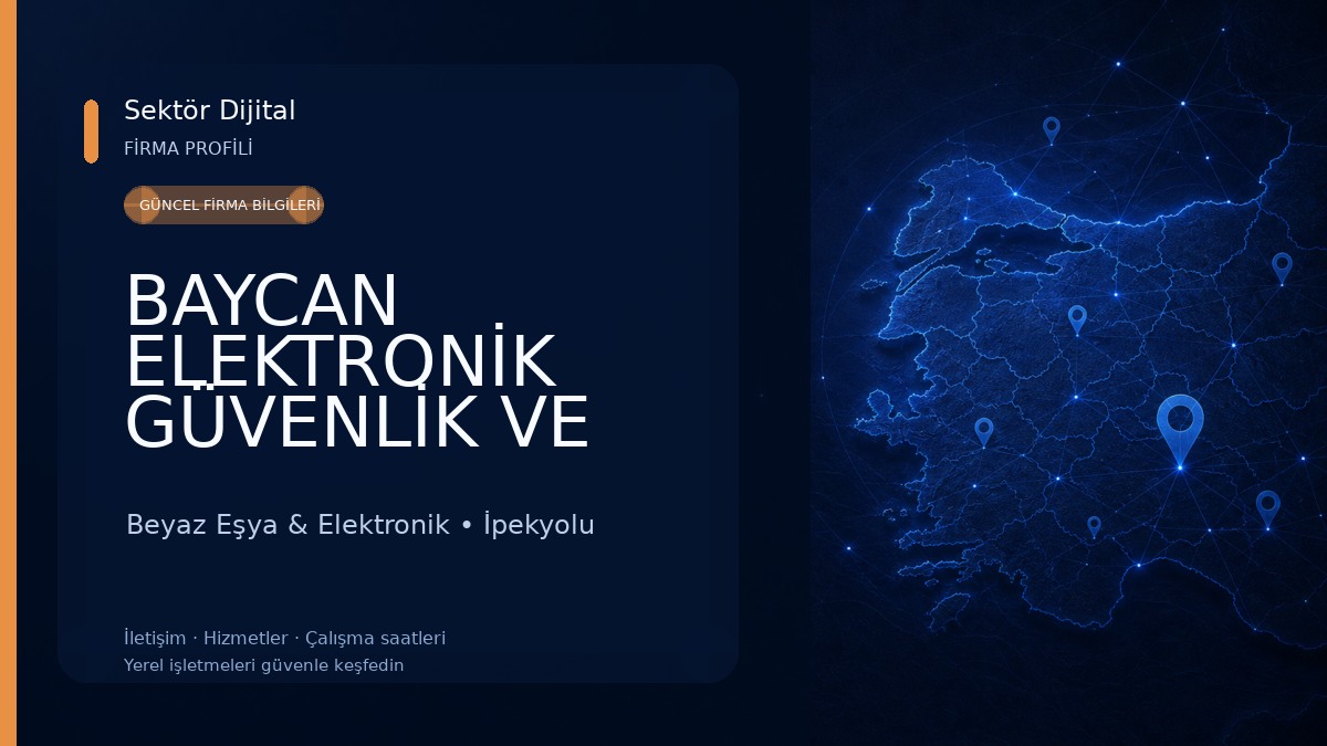 BAYCAN ELEKTRONİK GÜVENLİK VE BİLİŞİM SİSTEMLERİ Beyaz Eşya & Elektronik