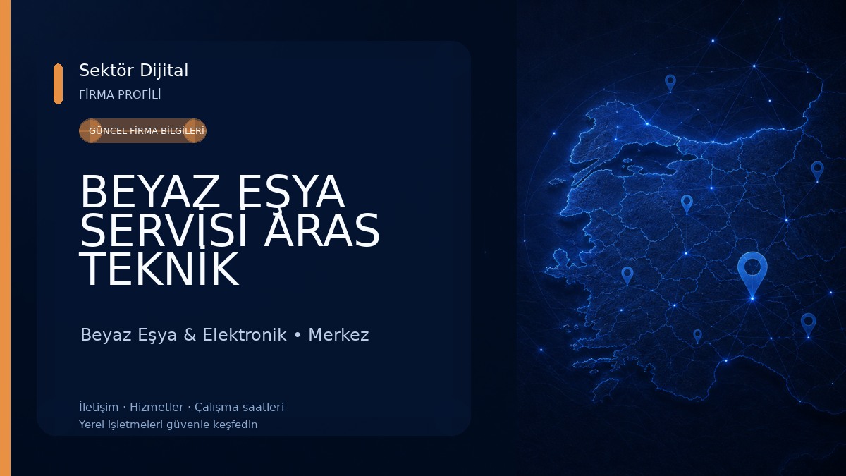 BEYAZ EŞYA SERVİSİ ARAS TEKNİK Beyaz Eşya & Elektronik