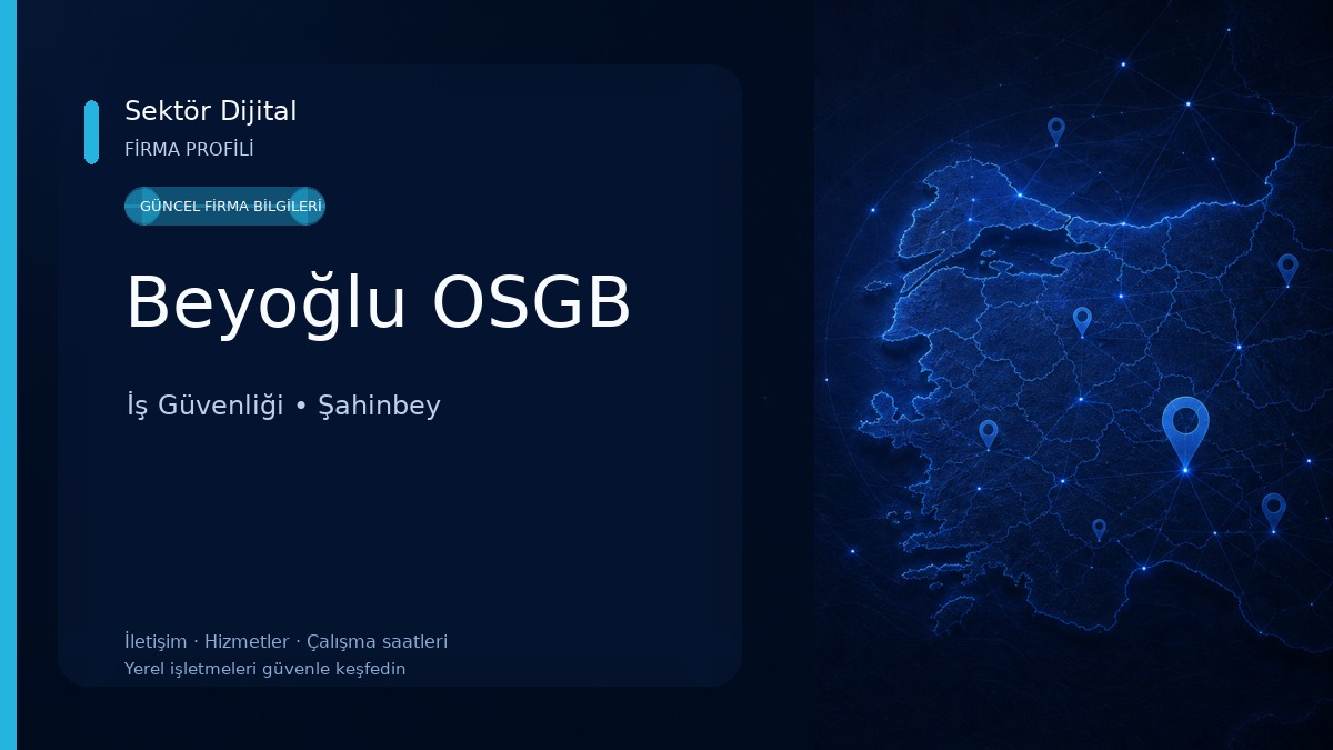 Beyoğlu OSGB İş Güvenliği