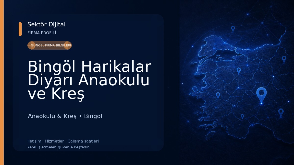 Bingöl Harikalar Diyarı Anaokulu ve Kreş Anaokulu & Kreş