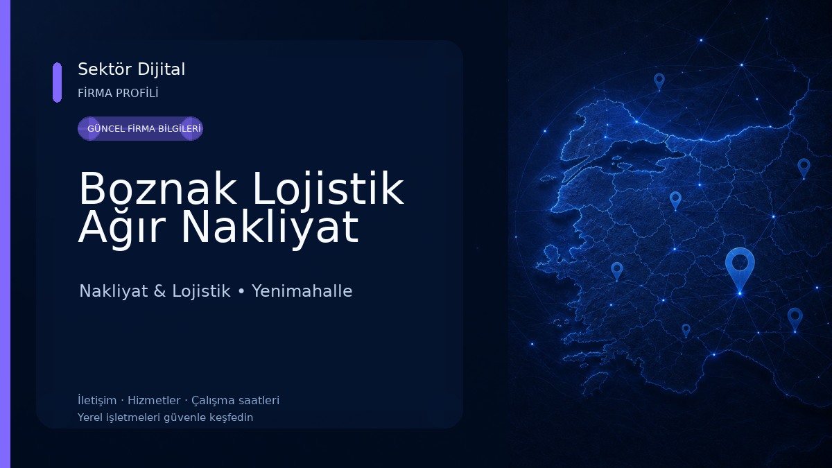 Boznak Lojistik Ağır Nakliyat Nakliyat & Lojistik
