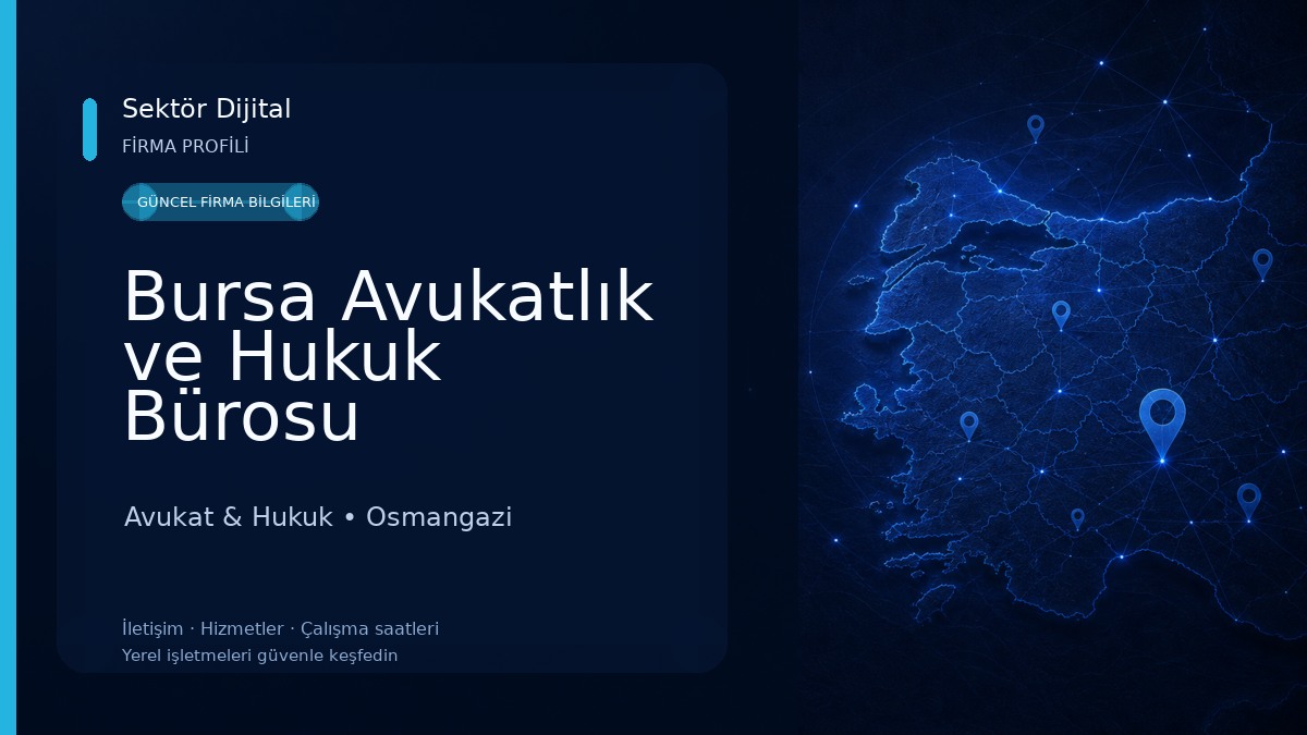 Bursa Avukatlık ve Hukuk Bürosu Avukat & Hukuk