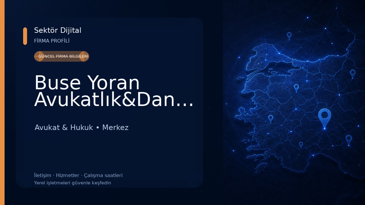 Buse Yoran Avukatlık&Danışmanlık Avukat & Hukuk