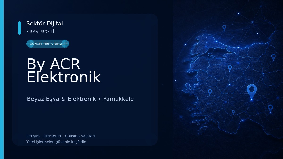 By ACR Elektronik Beyaz Eşya & Elektronik