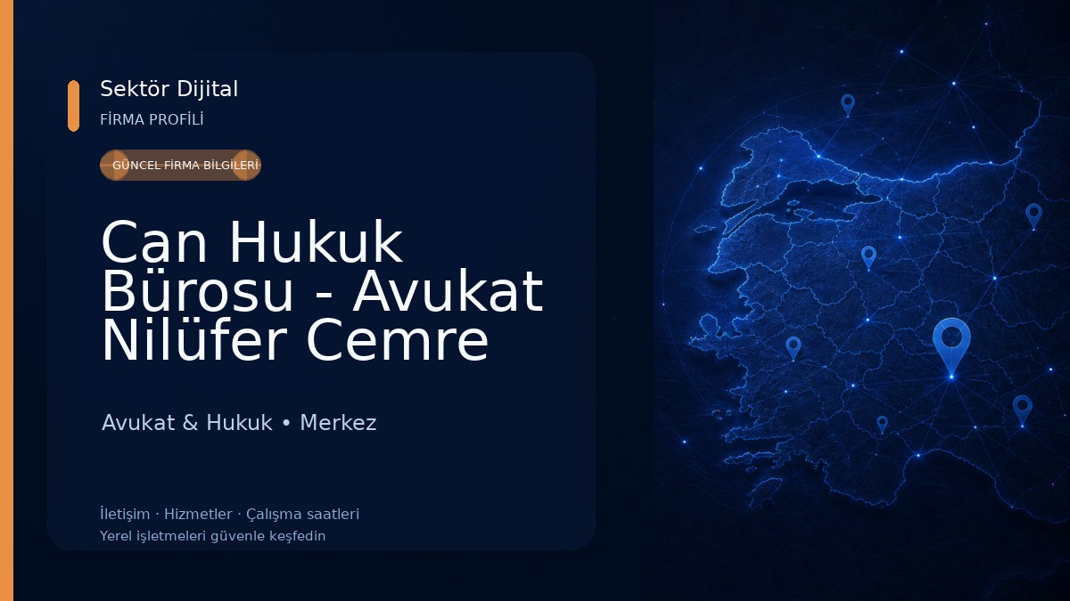 Can Hukuk Bürosu - Avukat Nilüfer Cemre Can Avukat & Hukuk