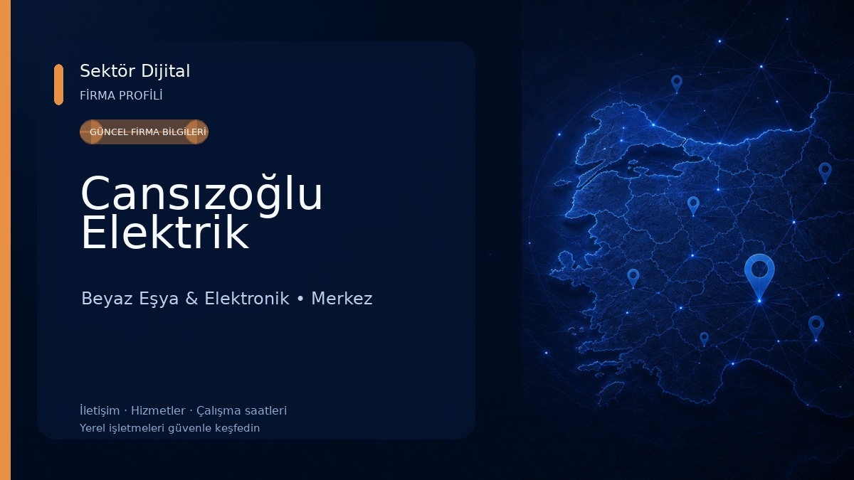 Cansızoğlu Elektrik Beyaz Eşya & Elektronik