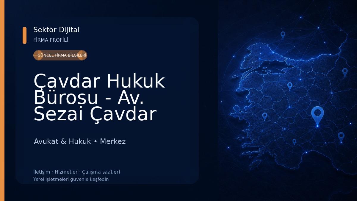Çavdar Hukuk Bürosu - Av. Sezai Çavdar Avukat & Hukuk