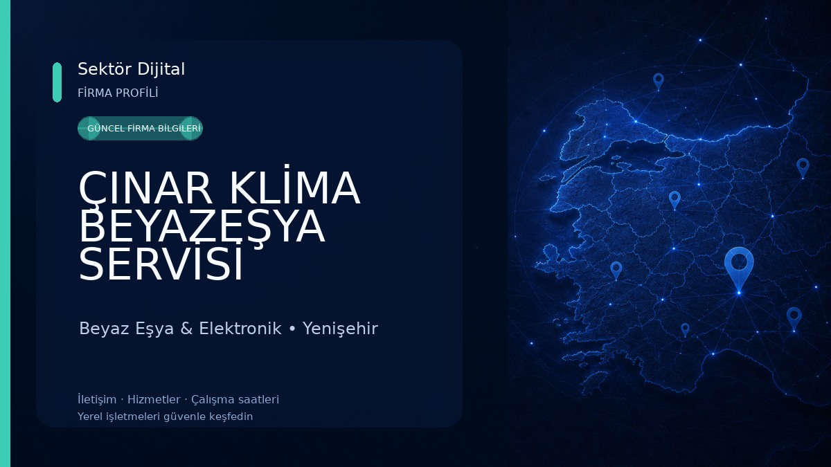 ÇINAR KLİMA BEYAZEŞYA SERVİSİ Beyaz Eşya & Elektronik