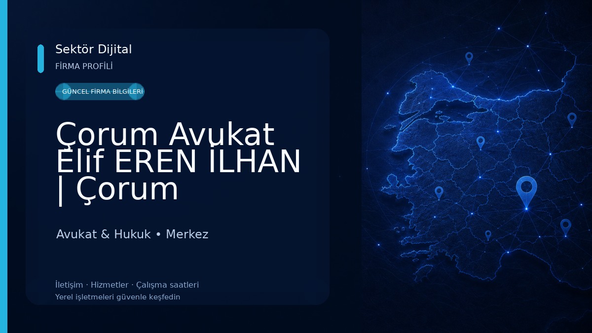Çorum Avukat Elif EREN İLHAN | Çorum Boşanma Avukatı,Ceza Avukatı,Miras Avukatı,Tapu Avukatı,Gayrimenkul Avukatı,İş Avukatı, Avukat & Hukuk