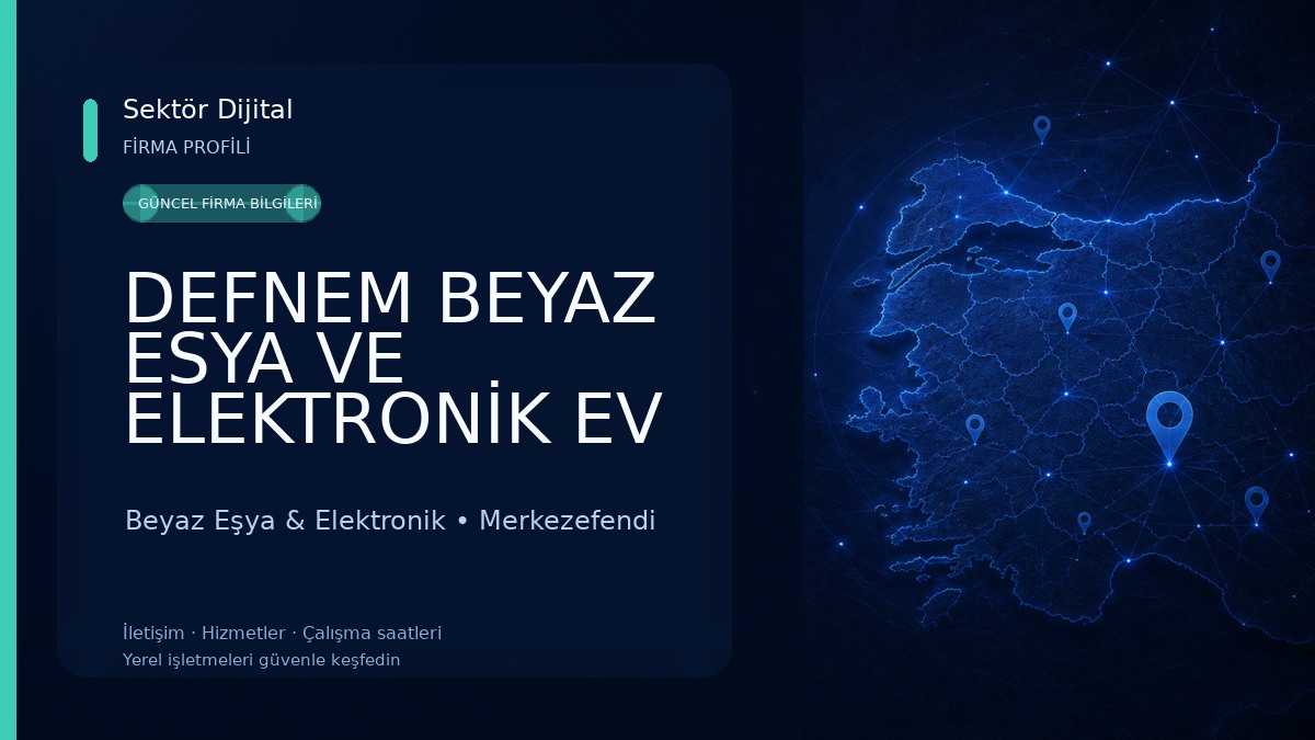 DEFNEM BEYAZ ESYA VE ELEKTRONİK EV ALETLERİ Beyaz Eşya & Elektronik