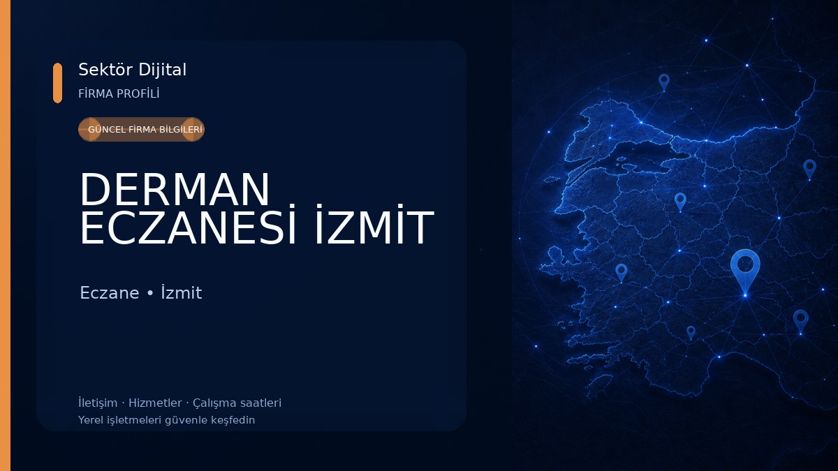 DERMAN ECZANESİ İZMİT Eczane