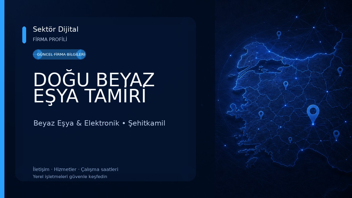 DOĞU BEYAZ EŞYA TAMİRİ Beyaz Eşya & Elektronik