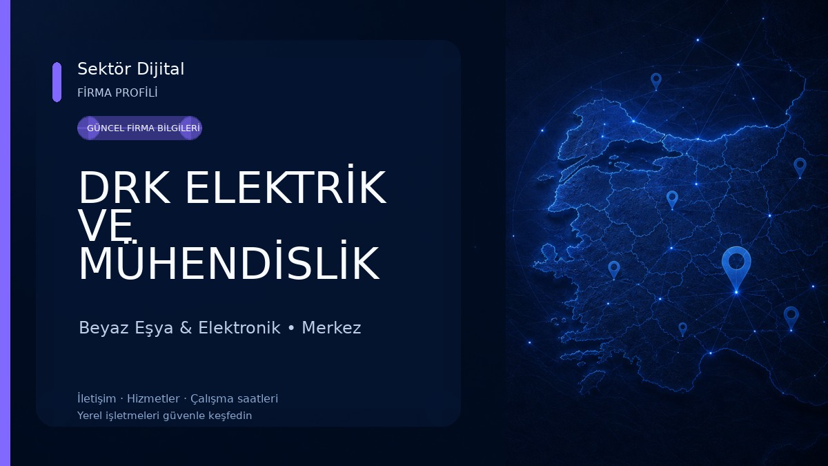 DRK ELEKTRİK VE MÜHENDİSLİK Beyaz Eşya & Elektronik