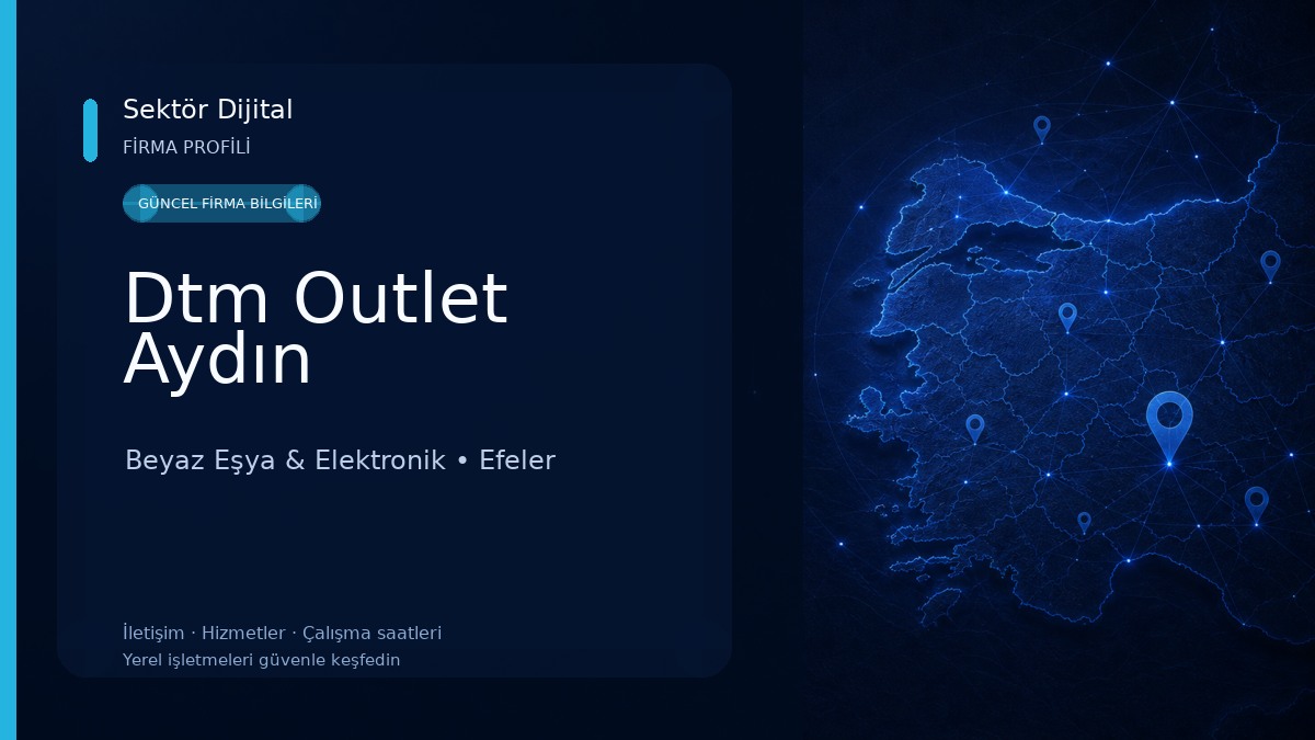 Dtm Outlet Aydın Beyaz Eşya & Elektronik
