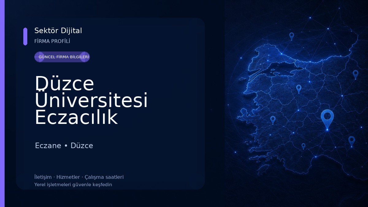 Düzce Üniversitesi Eczacılık Fakültesi Eczane