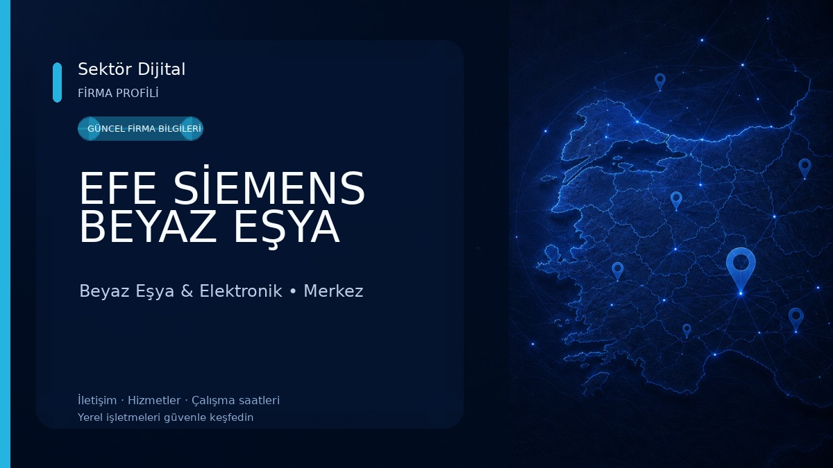 EFE SİEMENS BEYAZ EŞYA Beyaz Eşya & Elektronik