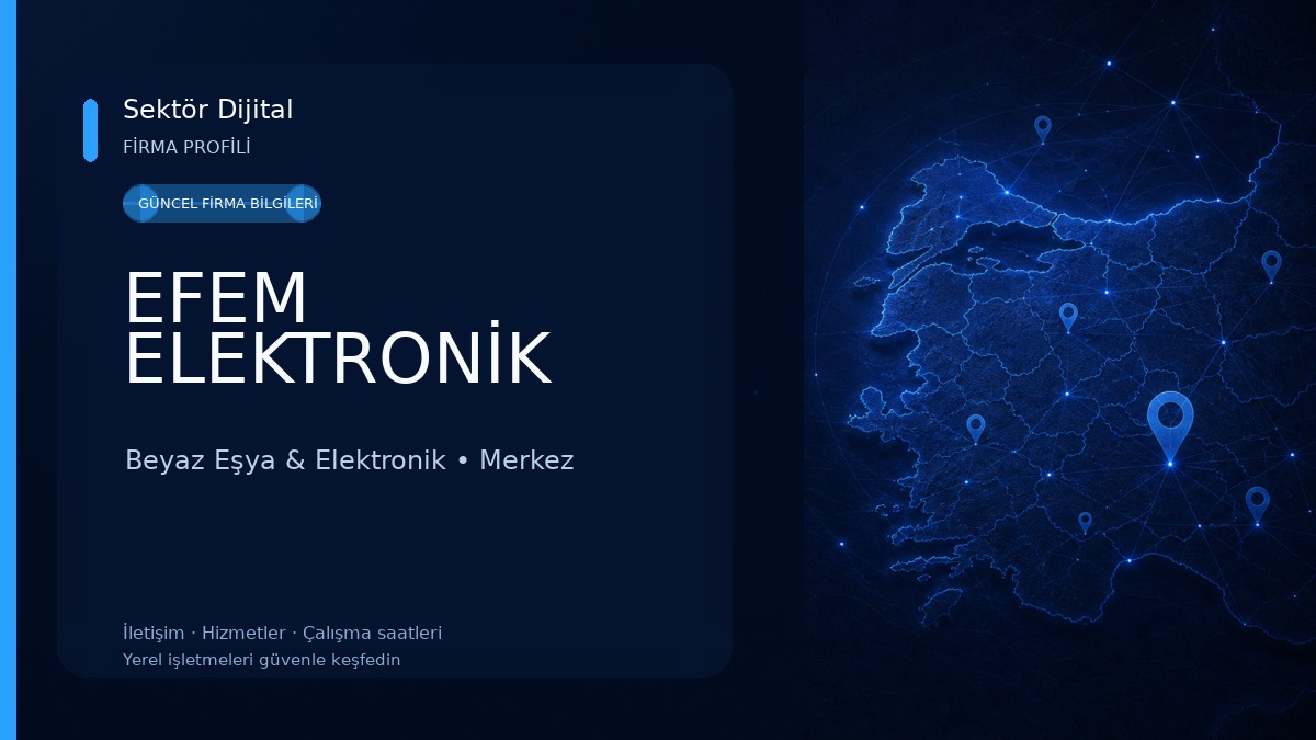 EFEM ELEKTRONİK Beyaz Eşya & Elektronik
