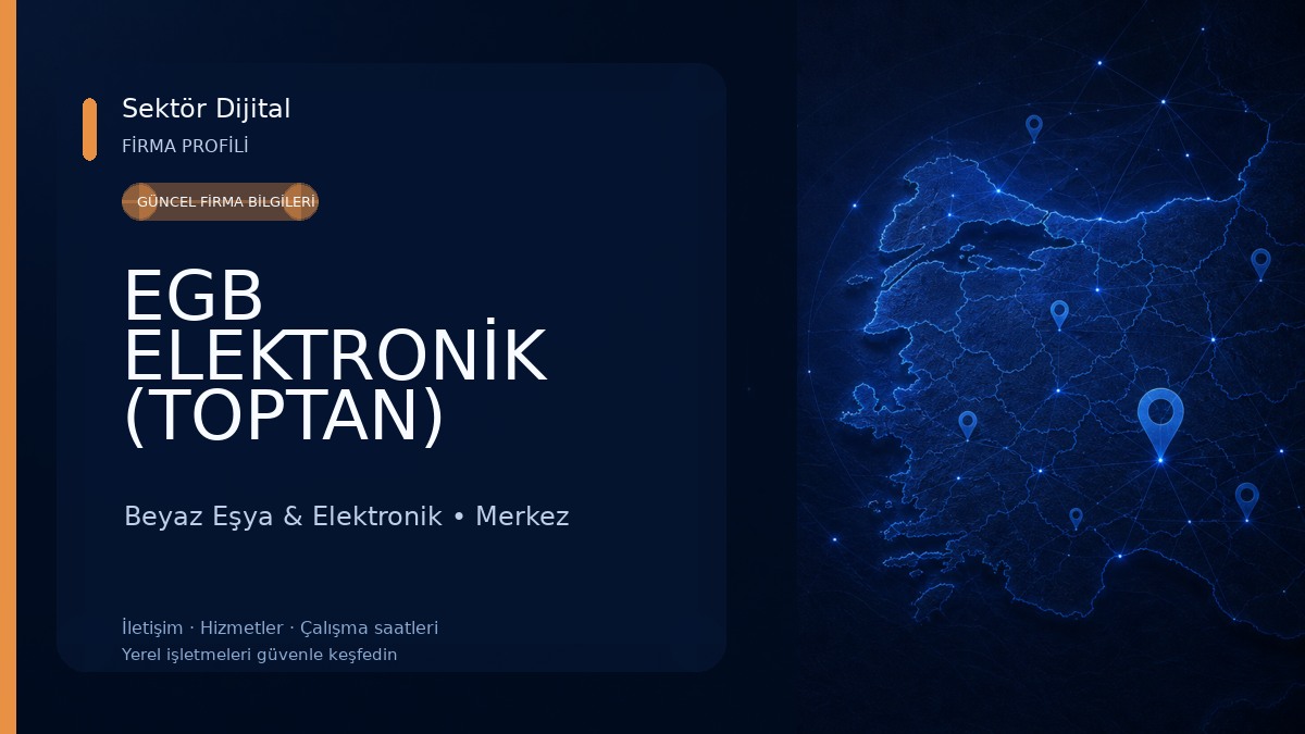 EGB ELEKTRONİK (TOPTAN) Beyaz Eşya & Elektronik