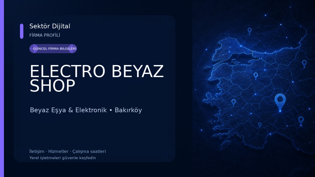 ELECTRO BEYAZ SHOP Beyaz Eşya & Elektronik