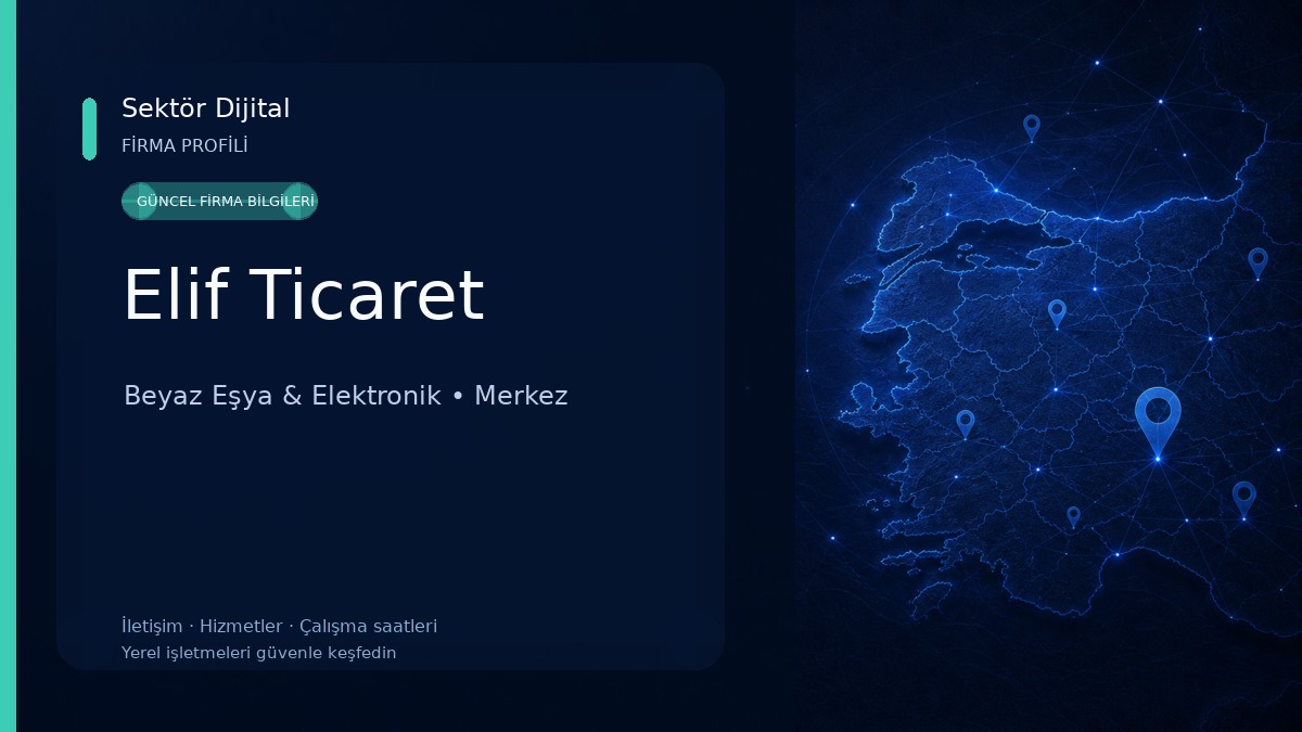 Elif Ticaret Beyaz Eşya & Elektronik