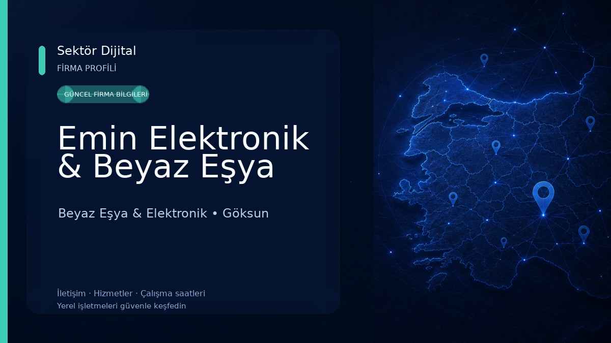 Emin Elektronik & Beyaz Eşya Beyaz Eşya & Elektronik