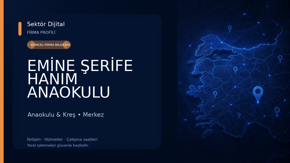 EMİNE ŞERİFE HANIM ANAOKULU Anaokulu & Kreş