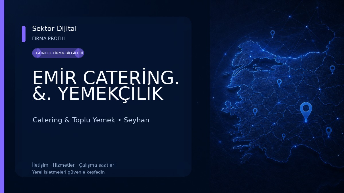 EMİR CATERİNG. &. YEMEKÇİLİK Catering & Toplu Yemek