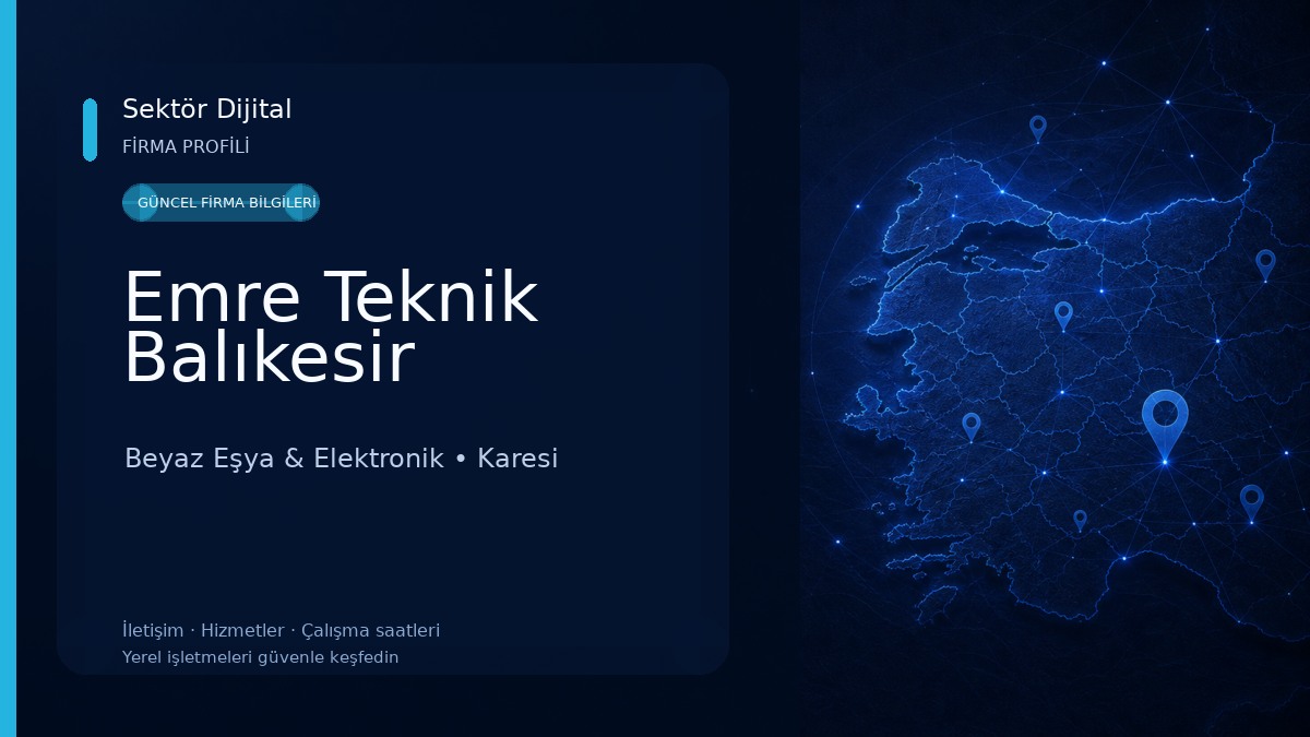 Emre Teknik Balıkesir Beyaz Eşya & Elektronik