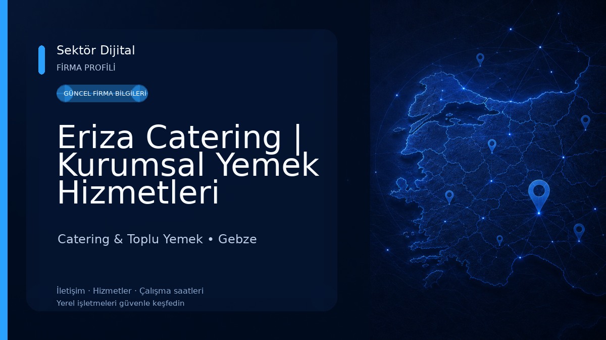 Eriza Catering | Kurumsal Yemek Hizmetleri Catering & Toplu Yemek