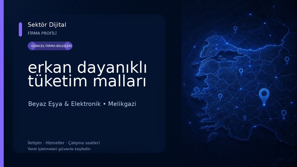 erkan dayanıklı tüketim malları Beyaz Eşya & Elektronik