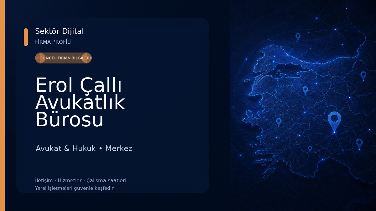 Erol Çallı Avukatlık Bürosu Avukat & Hukuk