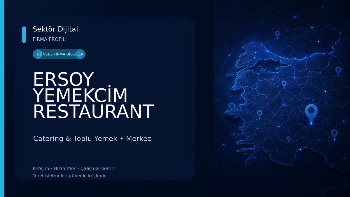ERSOY YEMEKCİM RESTAURANT TABLDOT 