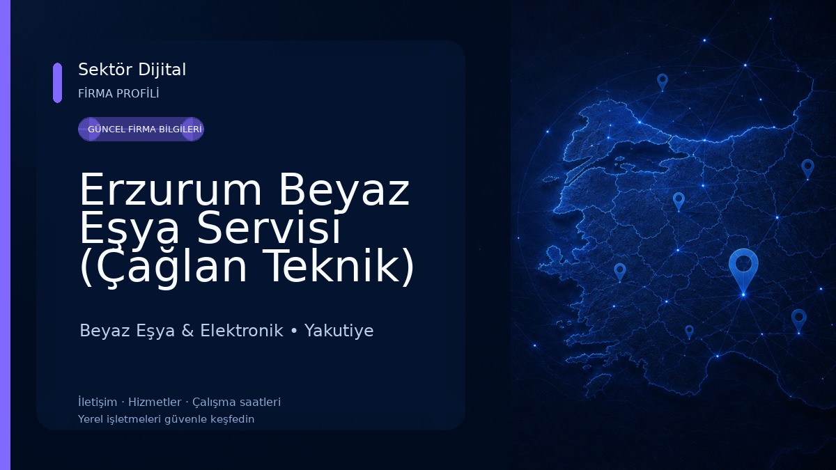 Erzurum Beyaz Eşya Servisi (Çağlan Teknik) Beyaz Eşya & Elektronik