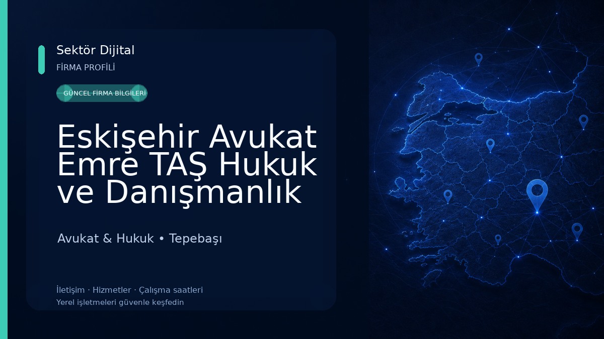 Eskişehir Avukat Emre TAŞ Hukuk ve Danışmanlık Bürosu Avukat & Hukuk