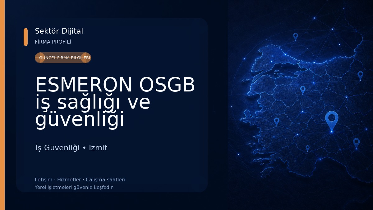 ESMERON OSGB iş sağlığı ve güvenliği hizmetleri 