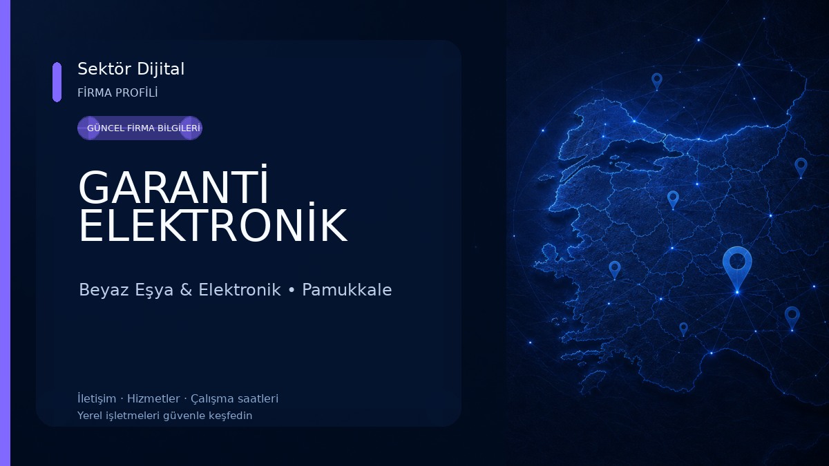 GARANTİ ELEKTRONİK Beyaz Eşya & Elektronik
