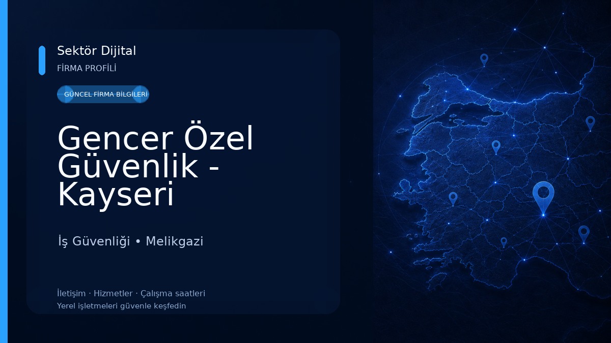 Gencer Özel Güvenlik - Kayseri Güvenlik Sertifikası 