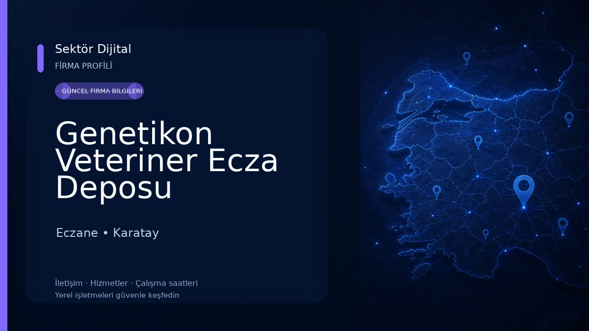 Genetikon Veteriner Ecza Deposu Eczane
