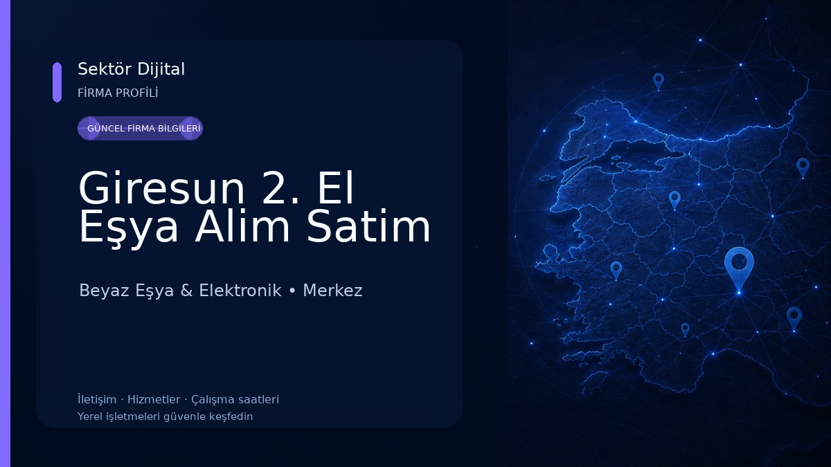Giresun 2. El Eşya Alim Satim Beyaz Eşya & Elektronik
