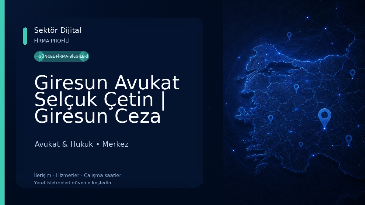 Giresun Avukat Selçuk Çetin | Giresun Ceza Avukatı,Giresun Boşanma Avukatı,Giresun İş Avukatı,Sigorta Avukatı Avukat & Hukuk