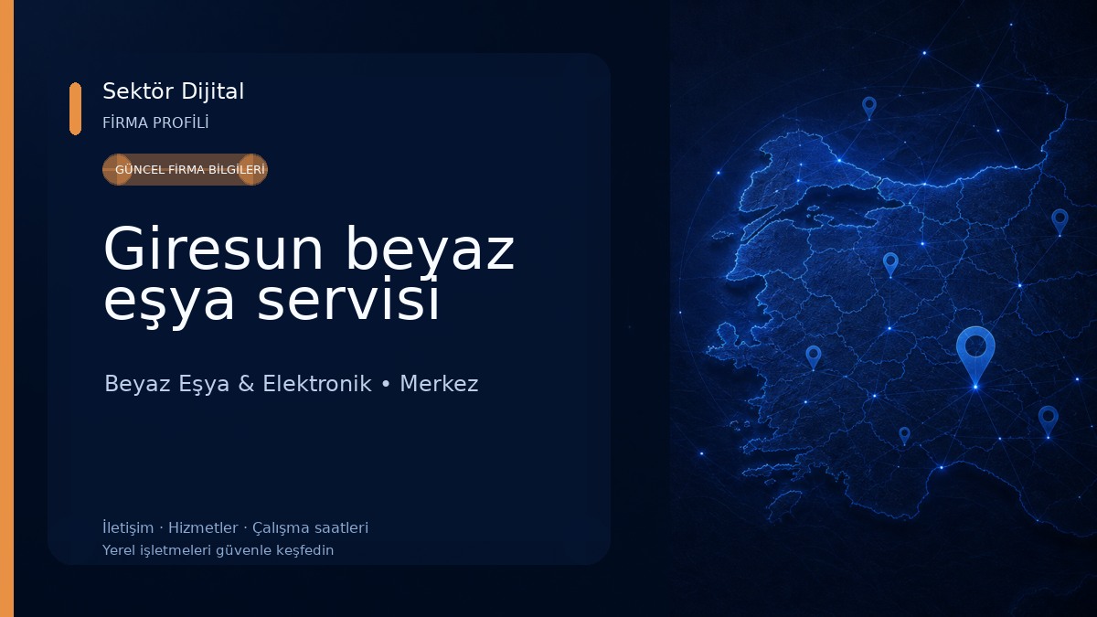 Giresun beyaz eşya servisi Beyaz Eşya & Elektronik