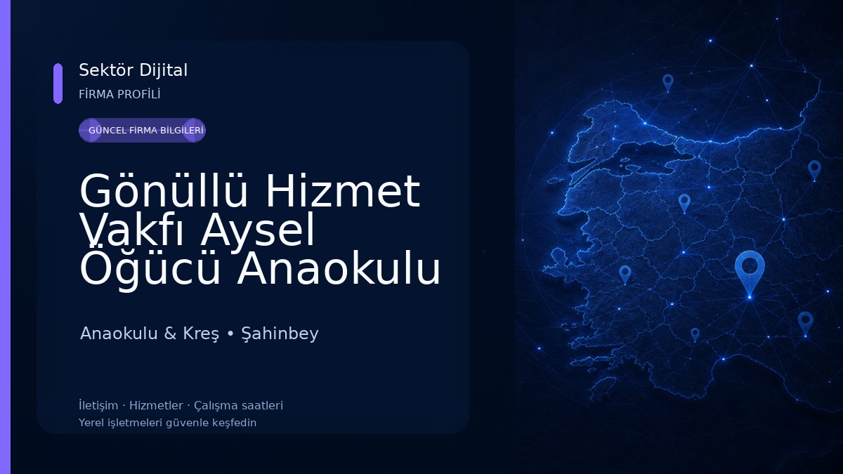 Gönüllü Hizmet Vakfı Aysel Öğücü Anaokulu Anaokulu & Kreş