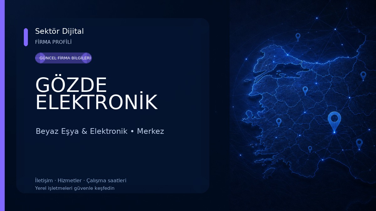 GÖZDE ELEKTRONİK Beyaz Eşya & Elektronik