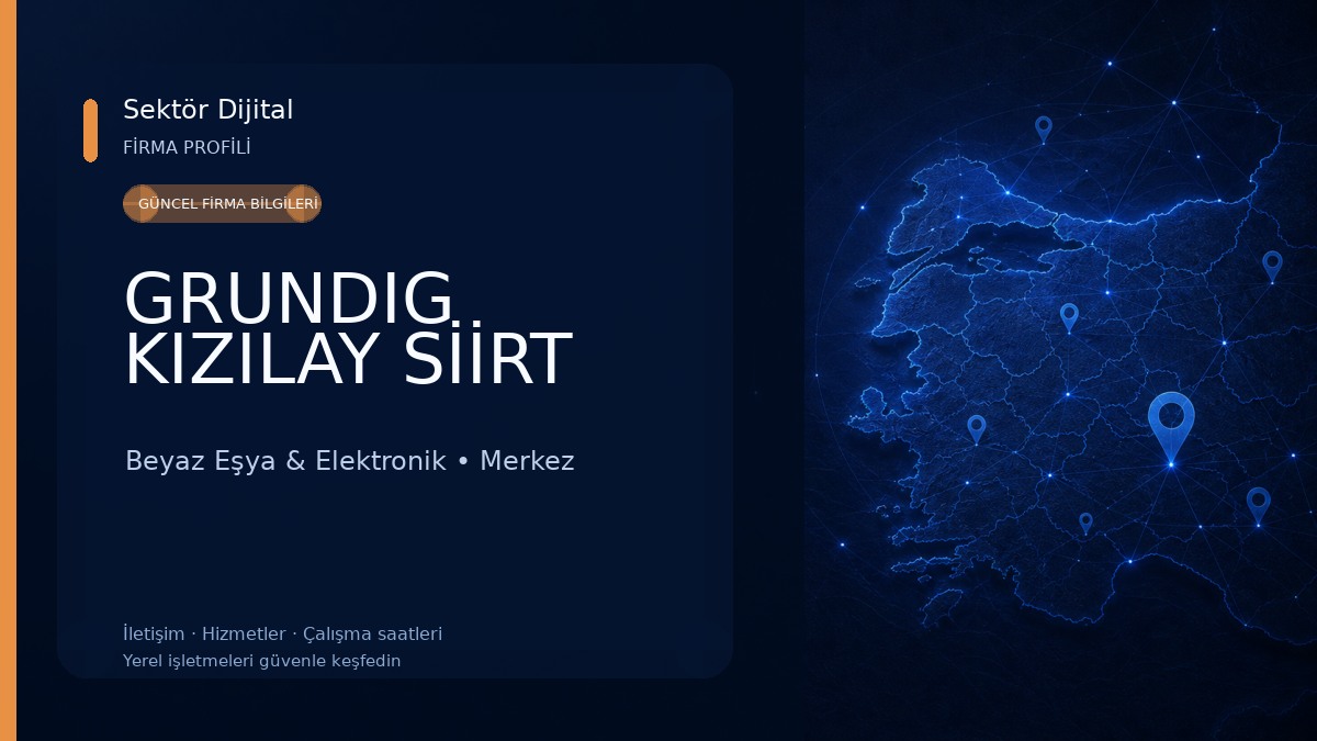 GRUNDIG KIZILAY SİİRT Beyaz Eşya & Elektronik