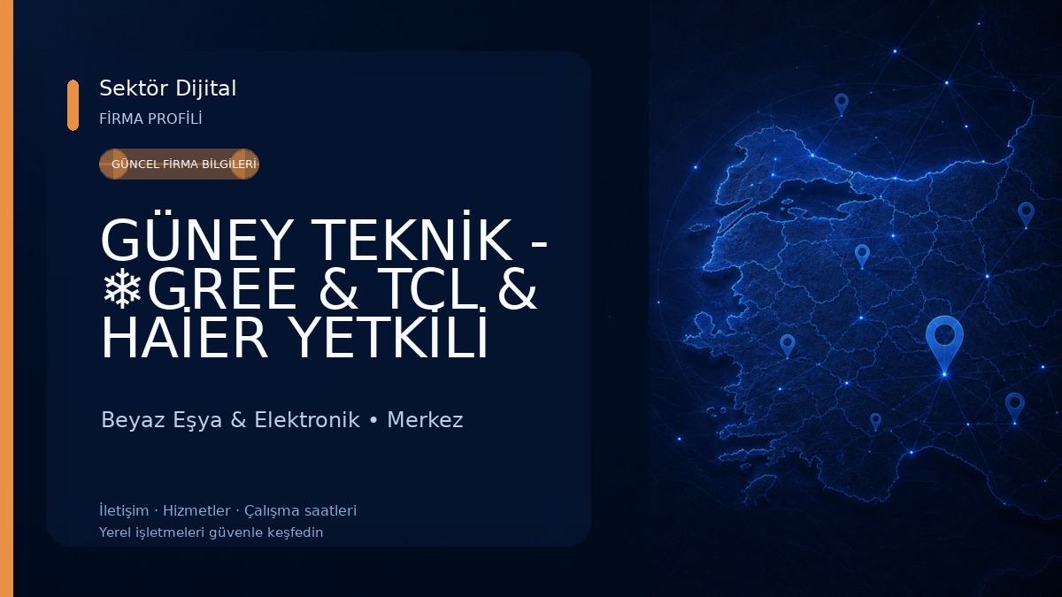 GÜNEY TEKNİK - ❄️GREE & TCL & HAİER YETKİLİ SERVİSİ-(Klima - Kombi -Beyaz Eşya Bakım Onarım Montaj) Beyaz Eşya & Elektronik