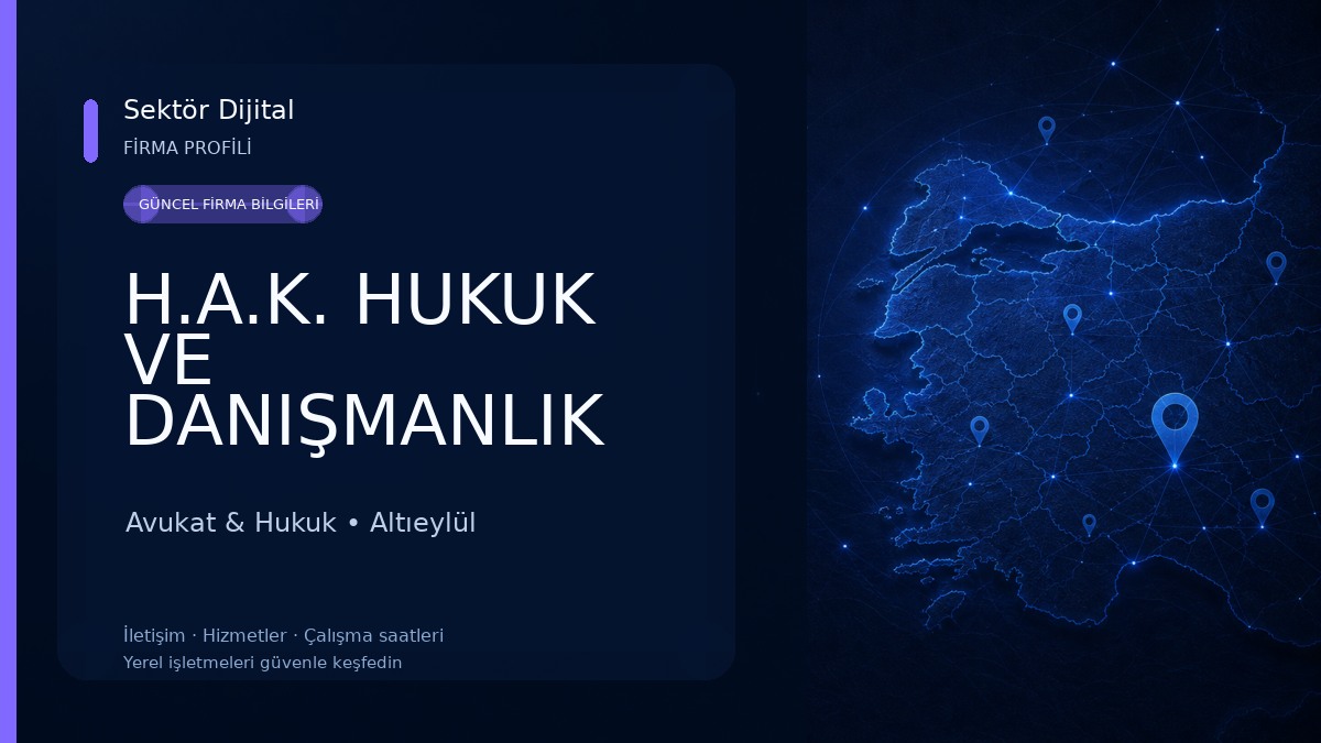 H.A.K. HUKUK VE DANIŞMANLIK AVUKAT ALİ KAYA AVUKAT HİLAL KAYA Avukat & Hukuk