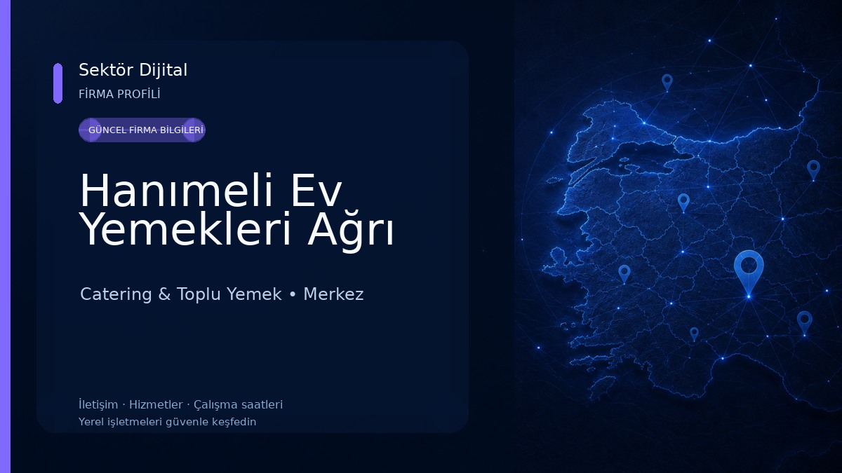 Hanımeli Ev Yemekleri Ağrı 