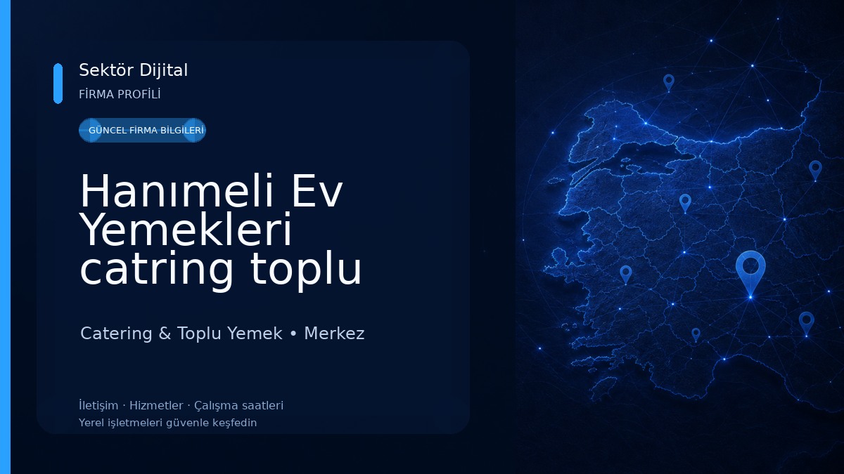 Hanımeli Ev Yemekleri catring toplu yemek hizmetleri 